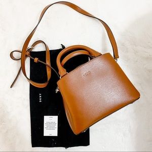 DKNY Brown Leather Mini Purse